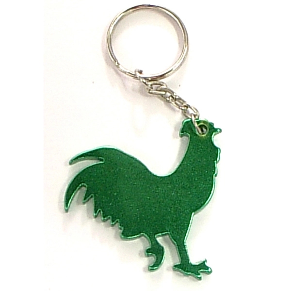 Rooster shape bottle opener with key chain.... from ASI 74585 Nu Promo International / Nu Promo Line