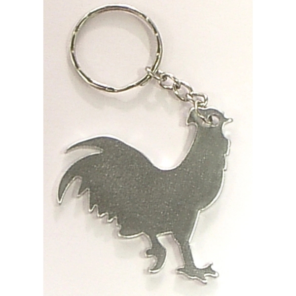 Rooster shape bottle opener with key chain.... from ASI 74585 Nu Promo International / Nu Promo Line