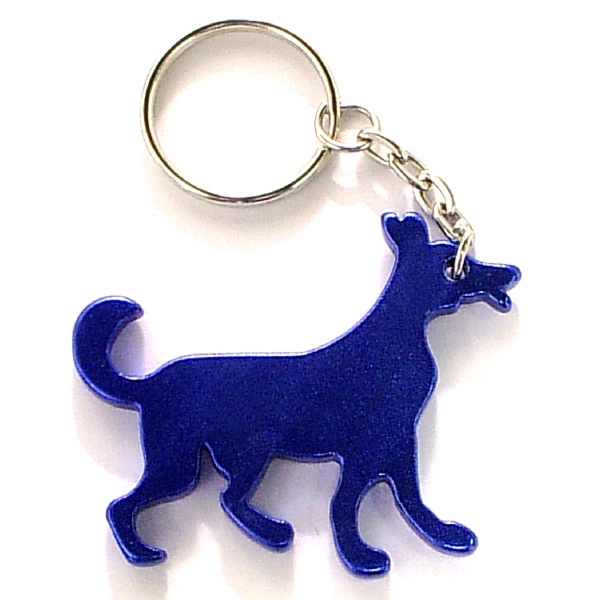 Dog shape bottle opener with key chain.... from ASI 74585 Nu Promo International / Nu Promo Line