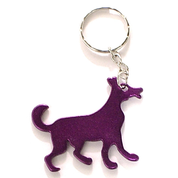 Dog shape bottle opener with key chain.... from ASI 74585 Nu Promo International / Nu Promo Line