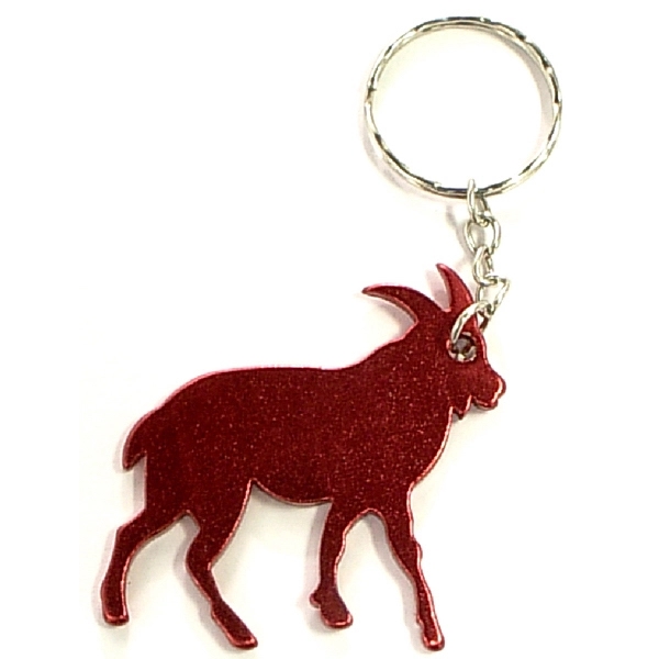 Goat shape bottle opener with key chain.... from ASI 74585 Nu Promo International / Nu Promo Line