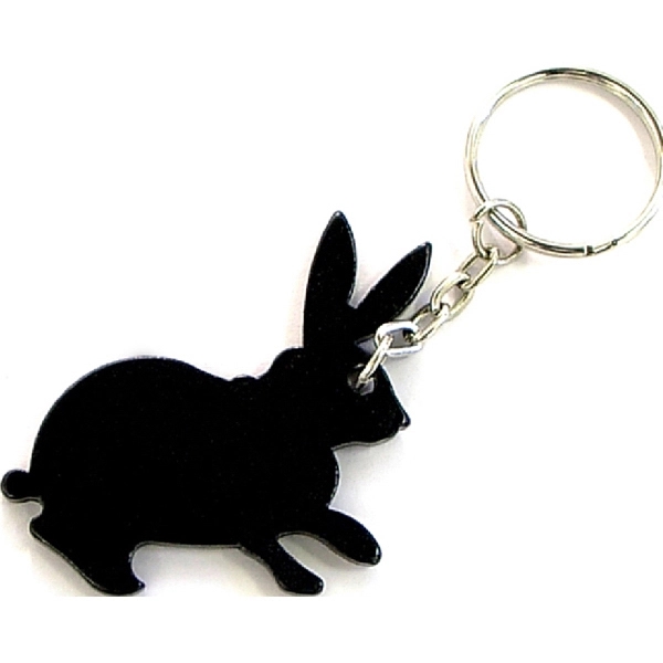Rabbit shape bottle opener with key chain.... from ASI 74585 Nu Promo International / Nu Promo Line