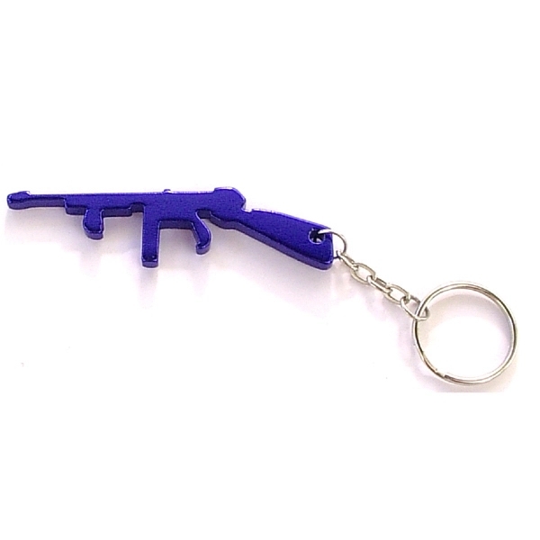 Rifle shape bottle opener with key chain.... from ASI 74585 Nu Promo International / Nu Promo Line