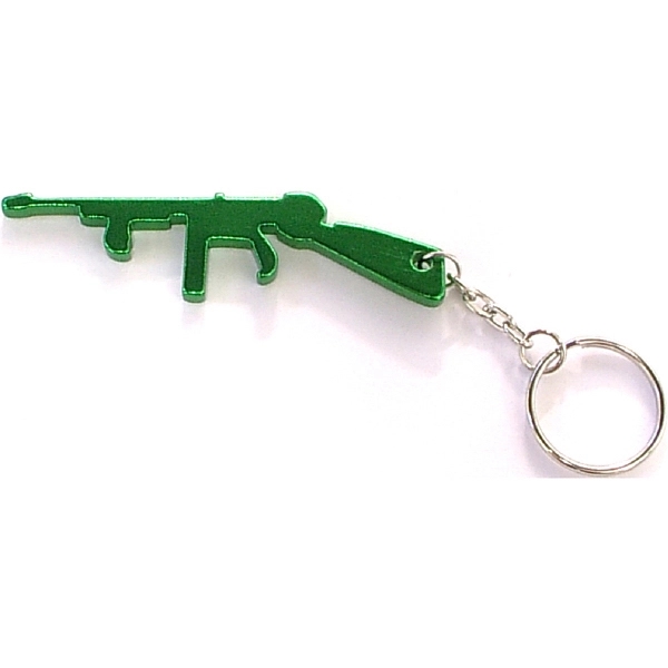 Rifle shape bottle opener with key chain.... from ASI 74585 Nu Promo International / Nu Promo Line