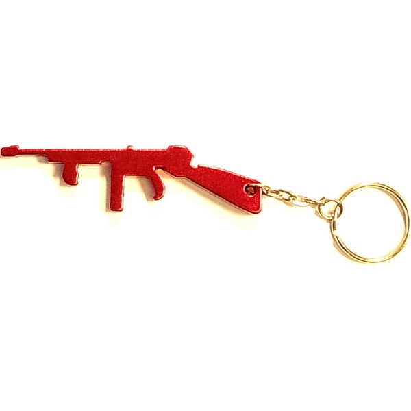 Rifle shape bottle opener with key chain.... from ASI 74585 Nu Promo International / Nu Promo Line
