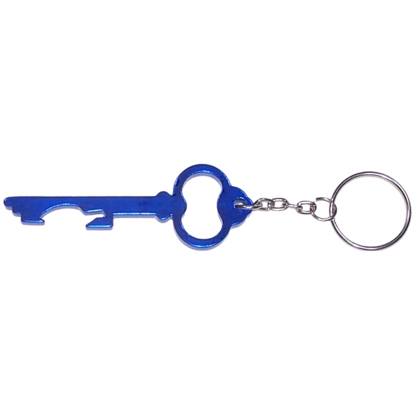 Aluminum key shaped bottle opener key chain.... from ASI 74585 Nu Promo International / Nu Promo Line