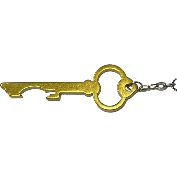 Aluminum key shaped bottle opener key chain.... from ASI 74585 Nu Promo International / Nu Promo Line