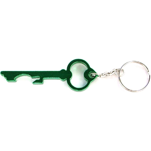 Aluminum key shaped bottle opener key chain.... from ASI 74585 Nu Promo International / Nu Promo Line