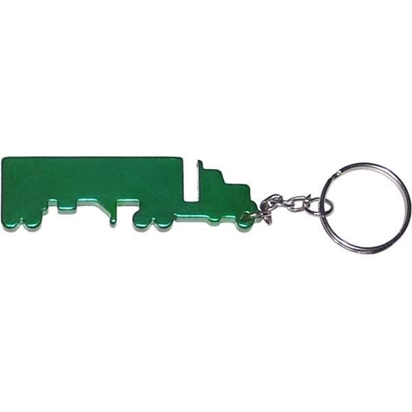 Truck shape bottle opener with key chain.... from ASI 74585 Nu Promo International / Nu Promo Line