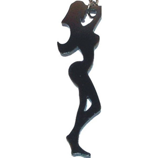 Fine figure of a woman shape bottle opener with key chain... from ASI 74585 Nu Promo International / Nu Promo Line