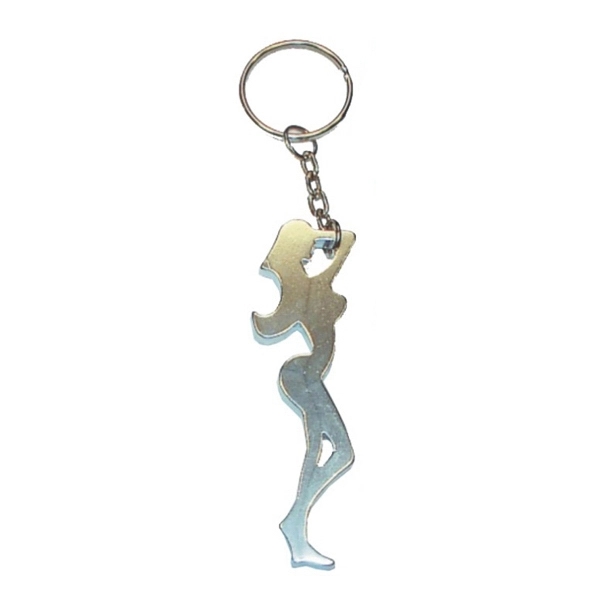 Fine figure of a woman shape bottle opener with key chain.... from ASI 74585 Nu Promo International / Nu Promo Line