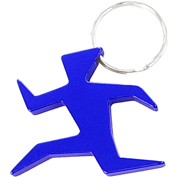 Runner shape bottle opener with key chain.... from ASI 74585 Nu Promo International / Nu Promo Line