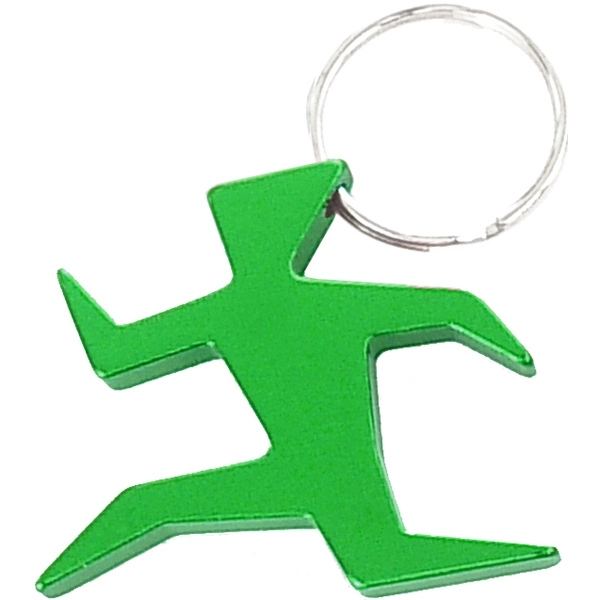Runner shape bottle opener with key chain.... from ASI 74585 Nu Promo International / Nu Promo Line