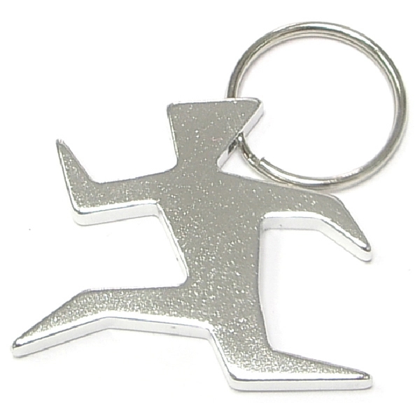 Runner shape bottle opener with key chain.... from ASI 74585 Nu Promo International / Nu Promo Line
