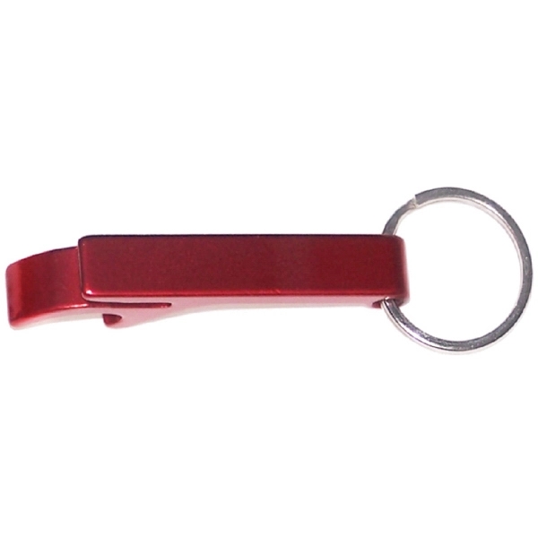 Plain aluminum can and bottle opener with split key ring, 35... from ASI 74585 Nu Promo International / Nu Promo Line