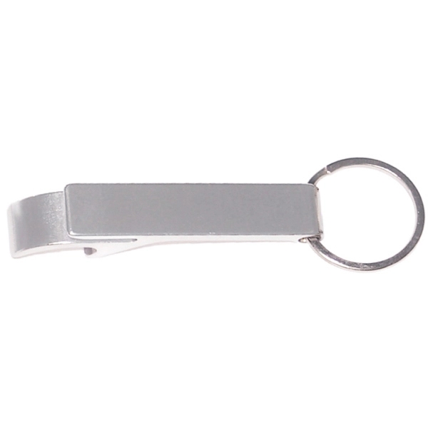Plain aluminum can and bottle opener with split key ring, 35... from ASI 74585 Nu Promo International / Nu Promo Line