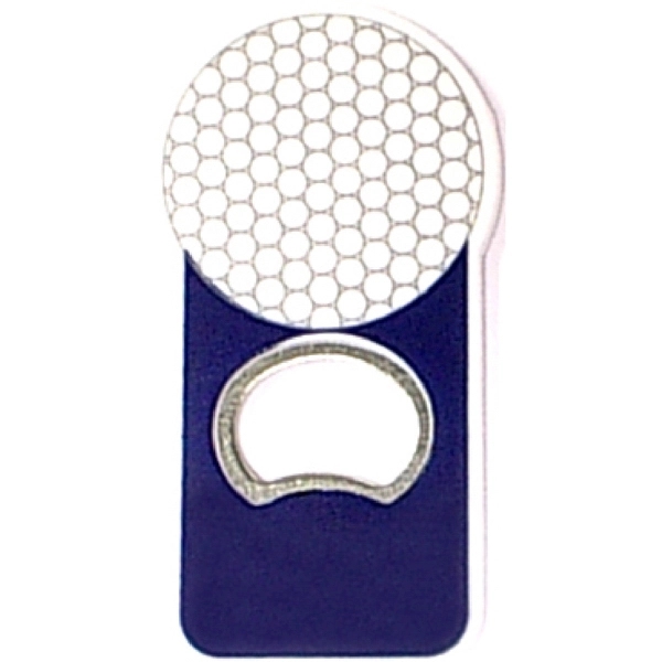 Golf ball shape magnetic bottle opener... from ASI 74585 Nu Promo International / Nu Promo Line