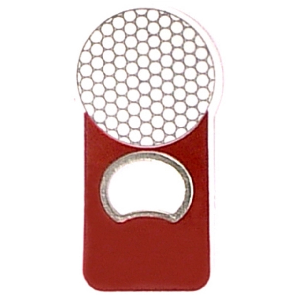 Golf ball shape magnetic bottle opener... from ASI 74585 Nu Promo International / Nu Promo Line