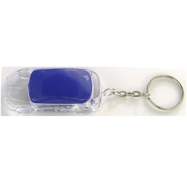 Car shape LED flashlight Key chain with on/off switch.... from ASI 74585 Nu Promo International / Nu Promo Line