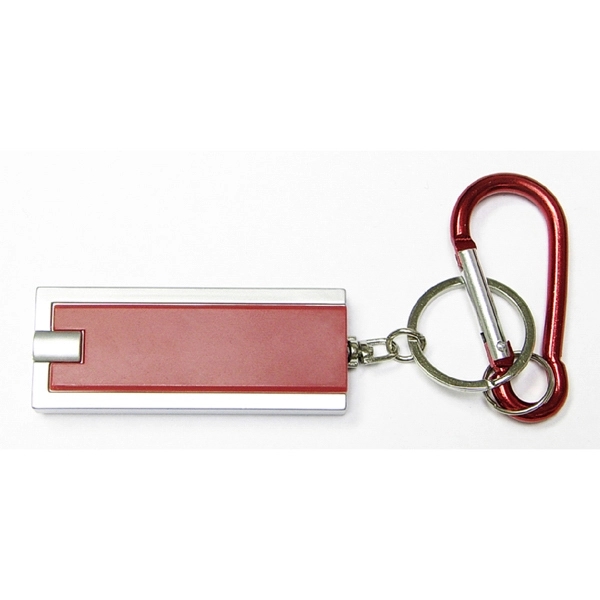 Flashlight key chain with carabiner... from ASI 74585 Nu Promo International / Nu Promo Line