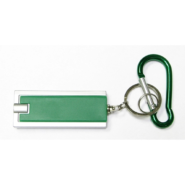 Flashlight key chain with carabiner... from ASI 74585 Nu Promo International / Nu Promo Line