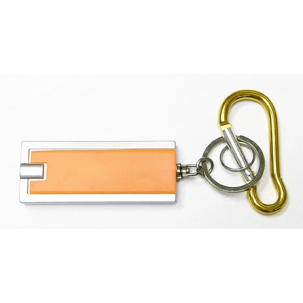 Flashlight key chain with carabiner... from ASI 74585 Nu Promo International / Nu Promo Line
