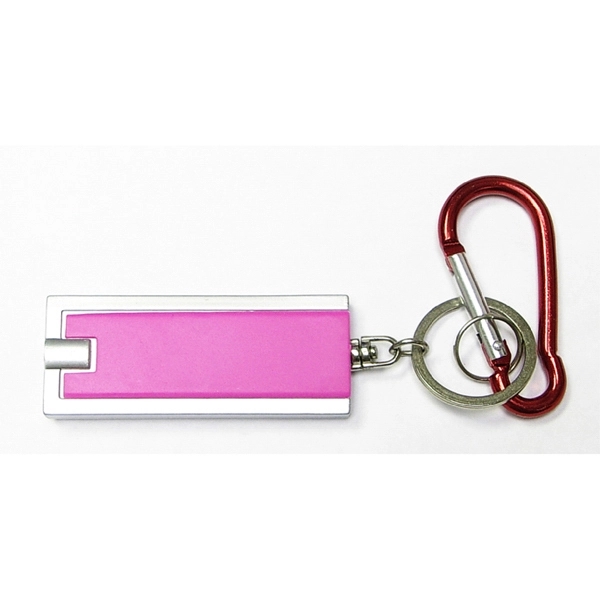 Flashlight key chain with carabiner... from ASI 74585 Nu Promo International / Nu Promo Line
