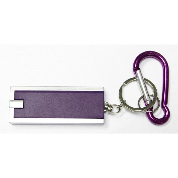 Flashlight key chain with carabiner... from ASI 74585 Nu Promo International / Nu Promo Line