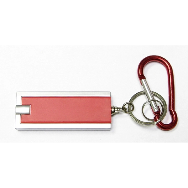 Flashlight key chain with carabiner... from ASI 74585 Nu Promo International / Nu Promo Line