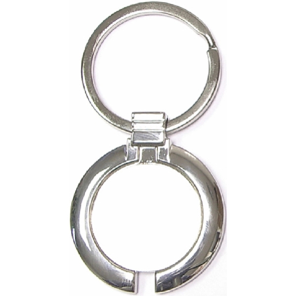 Round shape chrome metal key holder with gift case... from ASI 74585 Nu Promo International / Nu Promo Line