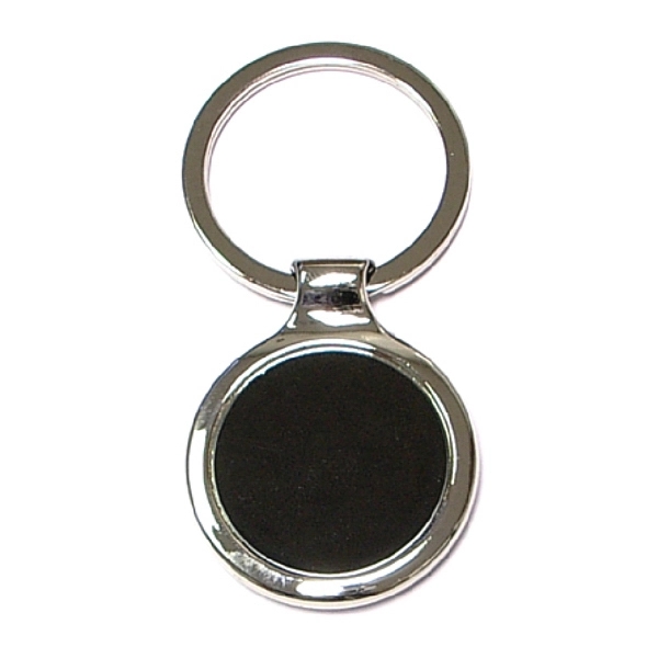Round shape chrome metal key holder... from ASI 74585 Nu Promo International / Nu Promo Line