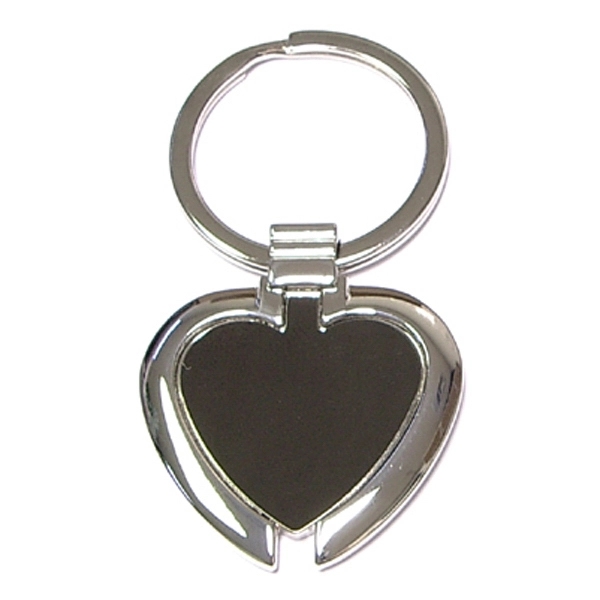 Heart shape chrome metal key holder with gift case... from ASI 74585 Nu Promo International / Nu Promo Line