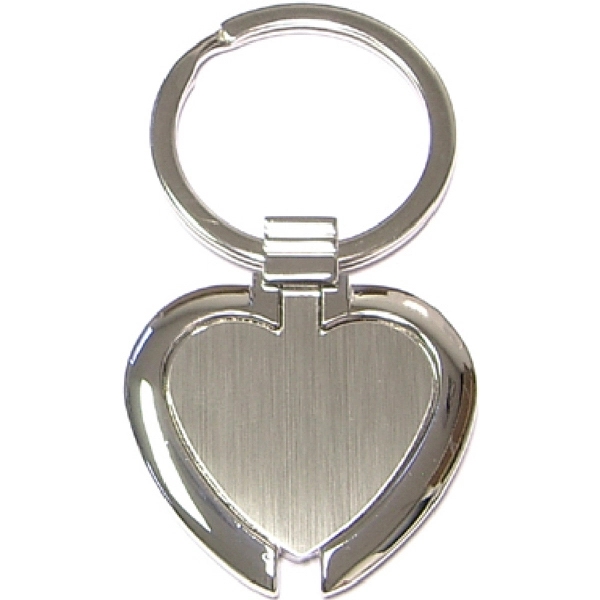 Heart shape chrome metal key holder with gift case... from ASI 74585 Nu Promo International / Nu Promo Line