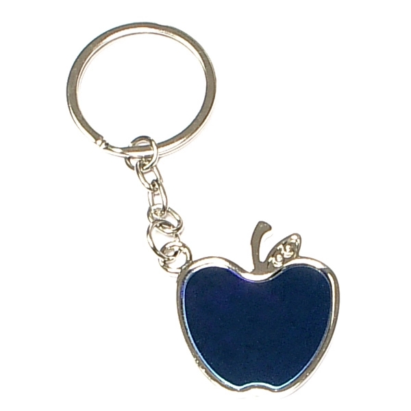 Apple shape chrome metal key holder... from ASI 74585 Nu Promo International / Nu Promo Line