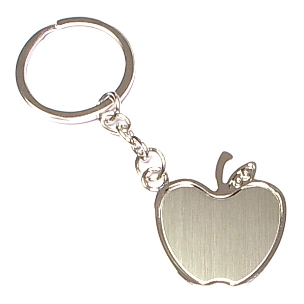 Apple shape chrome metal key holder... from ASI 74585 Nu Promo International / Nu Promo Line