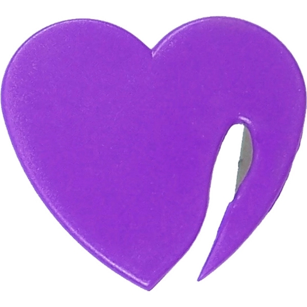 Jumbo size heart shaped letter opener with magnet... from ASI 74585 Nu Promo International / Nu Promo Line