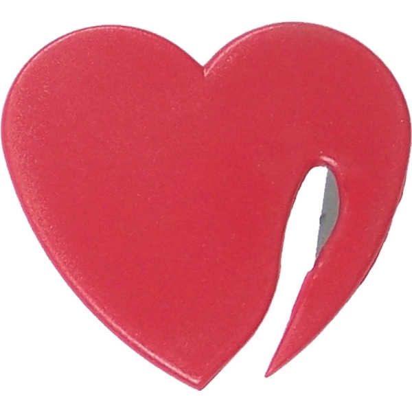 Jumbo size heart shaped letter opener with magnet... from ASI 74585 Nu Promo International / Nu Promo Line