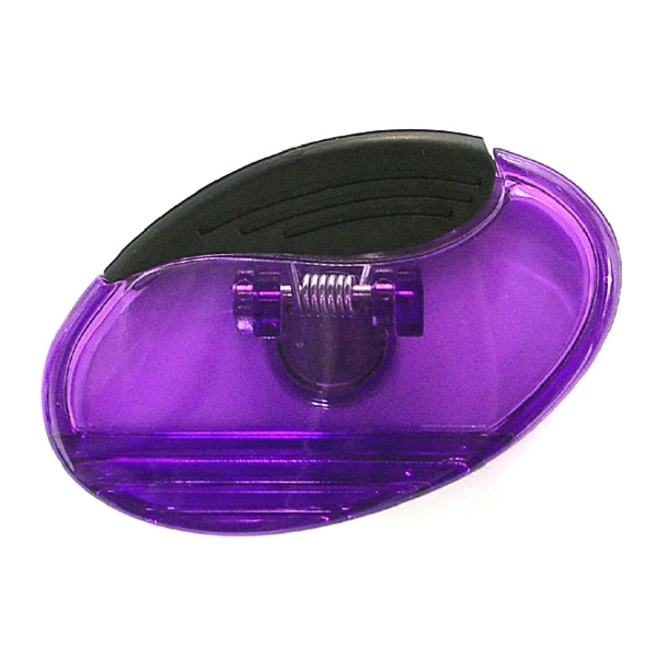 Jumbo size sleek oval shaped magnetic memo clip holder with strong... from ASI 74585 Nu Promo International / Nu Promo Line