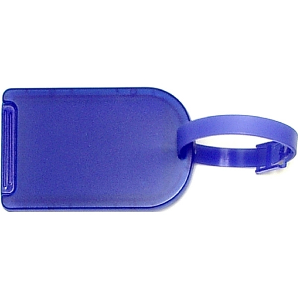 Rectangular luggage tag with buckle strap... from ASI 74585 Nu Promo International / Nu Promo Line