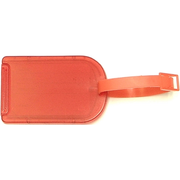 Rectangular luggage tag with buckle strap... from ASI 74585 Nu Promo International / Nu Promo Line