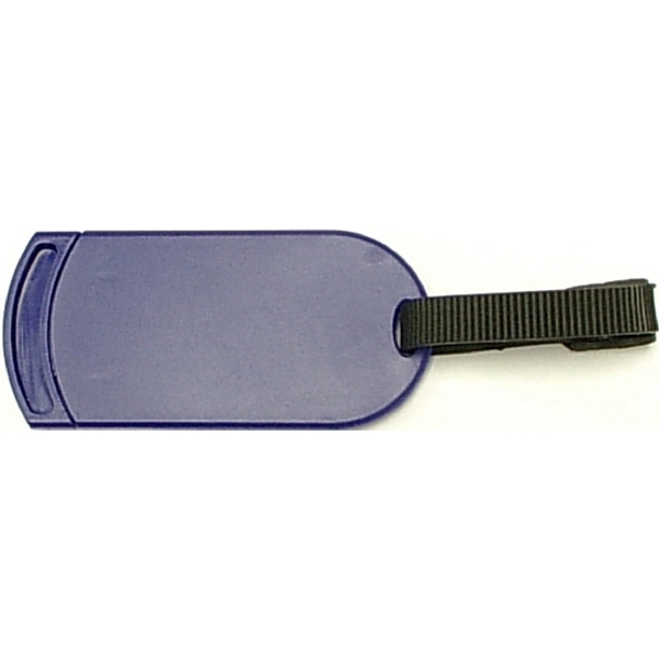 Rectangular luggage tag with buckle strap... from ASI 74585 Nu Promo International / Nu Promo Line