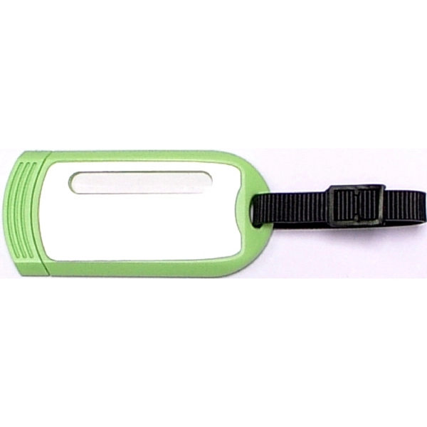 Rectangular luggage tag with buckle strap... from ASI 74585 Nu Promo International / Nu Promo Line