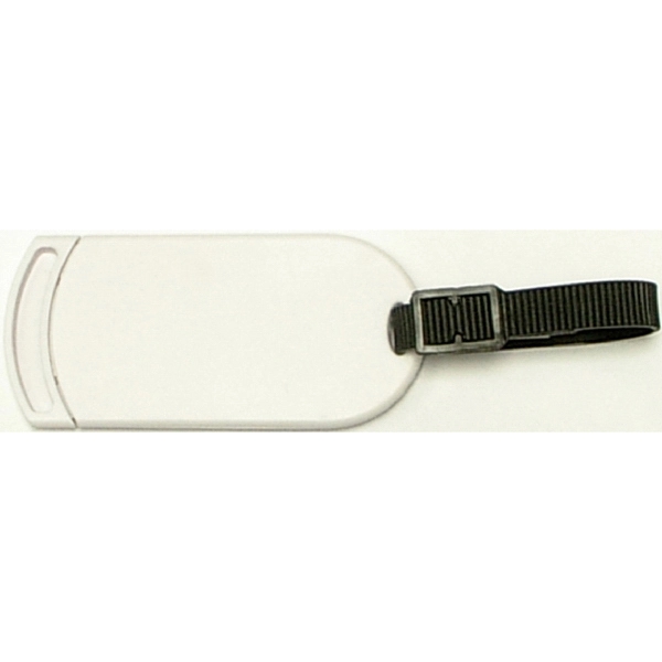 Rectangular luggage tag with buckle strap... from ASI 74585 Nu Promo International / Nu Promo Line