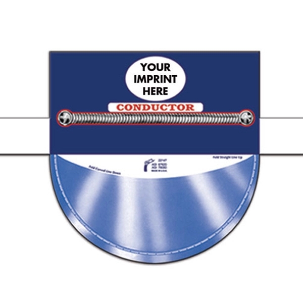 Preprinted conductor's hat shape headband, liquid laminated for a high gloss... from ASI 67620 Lion Circle Corp / Lion/Circle