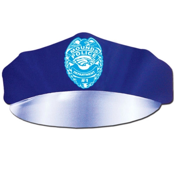 Police hat with elastic band, liquid laminated for a high gloss... from ASI 67620 Lion Circle Corp / Lion/Circle