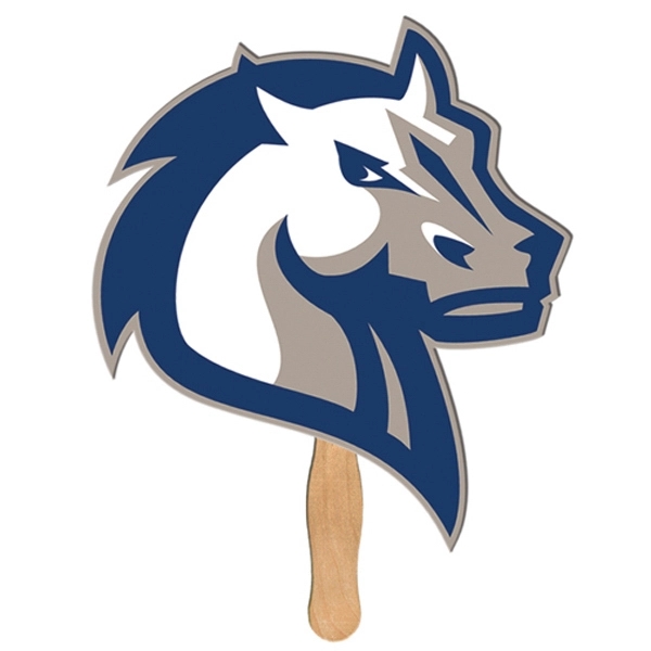 Horse shaped fan made with heavy 22 pt. high density white... from ASI 67620 Lion Circle Corp / Lion/Circle