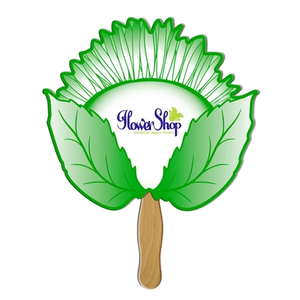 Sunflower shaped fan made with heavy 22 pt. high density white... from ASI 67620 Lion Circle Corp / Lion/Circle