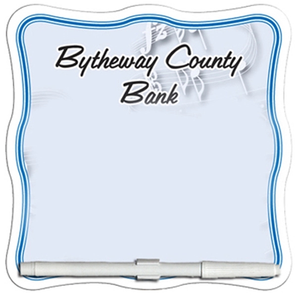 Wavy fan shaped dry erase memo board with marker.... from ASI 67620 Lion Circle Corp / Lion/Circle