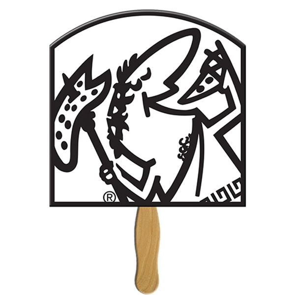 Arch Top shaped fan made with heavy 22 pt. high density... from ASI 67620 Lion Circle Corp / Lion/Circle