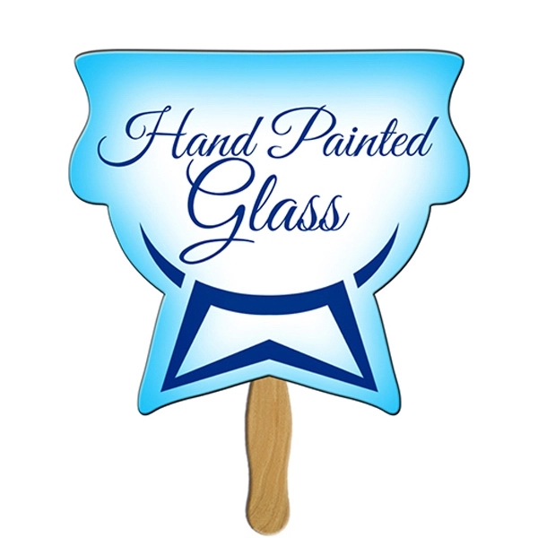 Chalice shaped fan made with heavy 22 pt. high density white... from ASI 67620 Lion Circle Corp / Lion/Circle